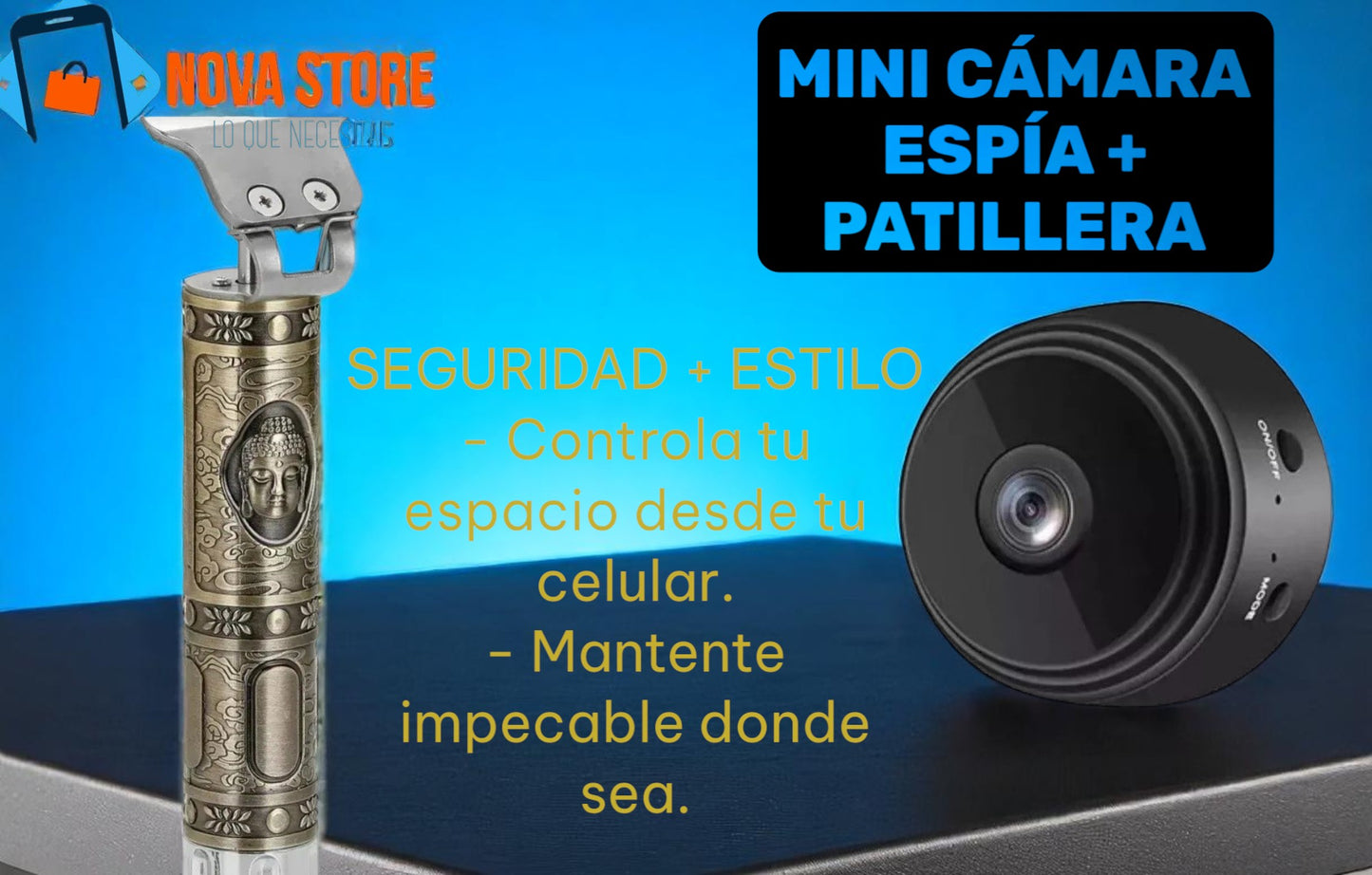 Mini Cámara Espía + Barbera Patillera